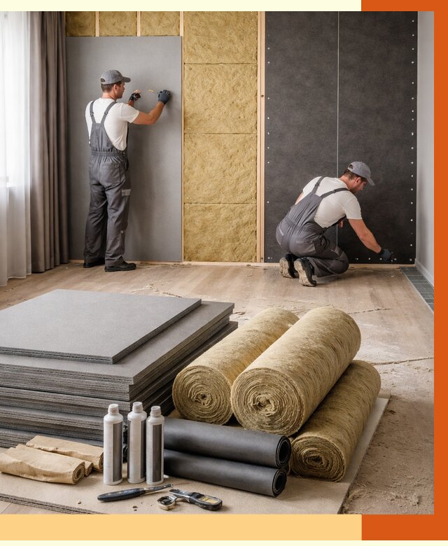 Шумоизоляция дома в Кирове от 4663 руб/м2 — комплексная звукоизоляция под ключ | ТепломастерКри