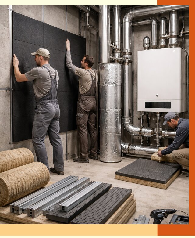 Шумоизоляция котельной в Кирове от 6735 руб. под ключ | Профессиональная звукоизоляция — ТепломастерКри