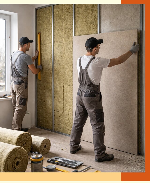 Шумоизоляция стен в Кирове от 4663 руб/м2 — звукоизоляция стен под ключ | ТепломастерКри