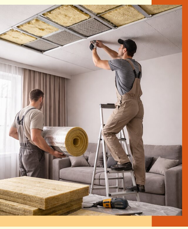 Шумоизоляция потолка в Кирове от 2331 руб. под ключ | Профессионально — ТепломастерКри