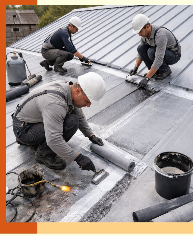 Гидроизоляция металлической кровли с гарантией в Кирове