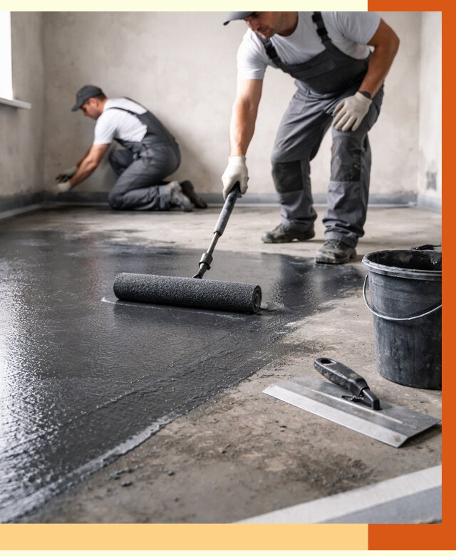 Профессиональная гидроизоляция пола в Кирове от 8808 руб. под ключ | ТепломастерКри