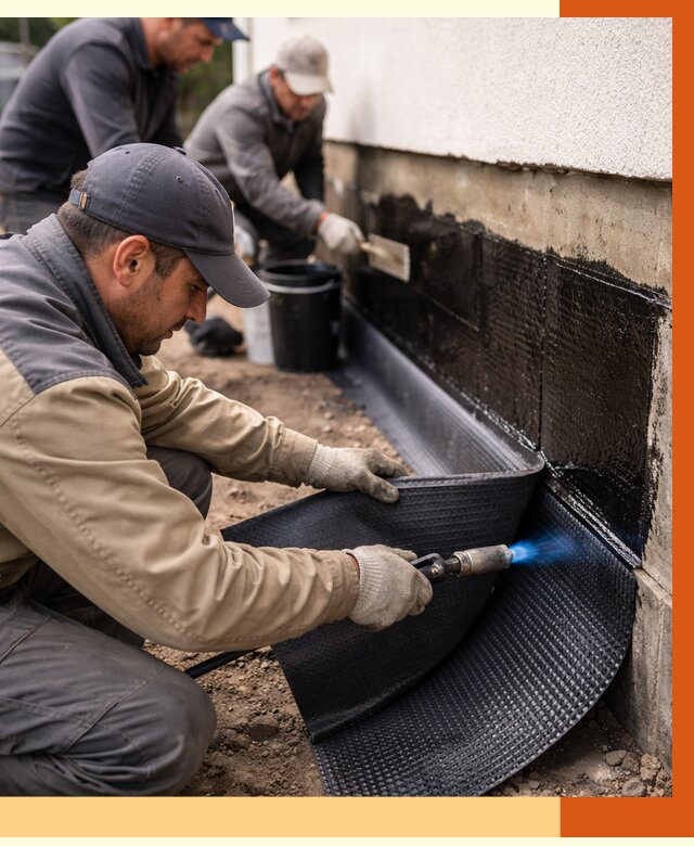 Гидроизоляция цоколя и отмостки в Кирове от 8808 руб. — ТепломастерКри