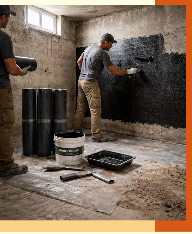 Гидроизоляция подвала в Кирове от 3627 руб. под ключ | Профессионально — ТепломастерКри