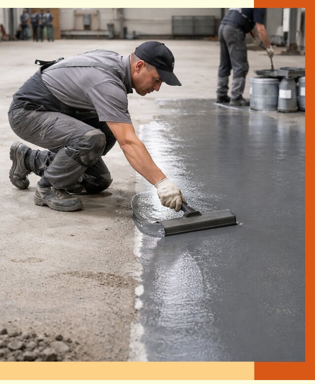 Гидроизоляция промышленного пола в Кирове от 1243 руб./м2 — ТепломастерКри специалисты под ключ