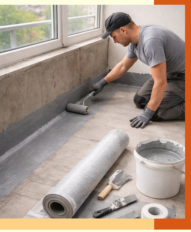 Профессиональная гидроизоляция балкона в Кирове от 4352 руб. | ТепломастерКри