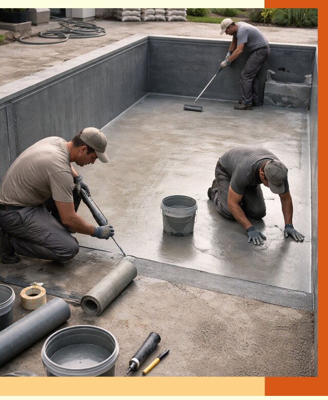 Профессиональная гидроизоляция бассейна в Кирове от 6735 руб. за м2 | ТепломастерКри