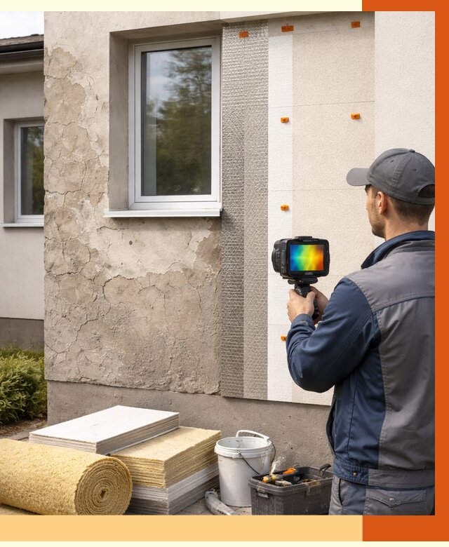 Тепловизионное обследование фасада в Кирове от 4663 руб. под ключ | ТепломастерКри