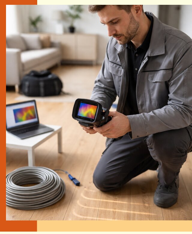 Тепловизионное обследование тёплого пола в Кирове для точной диагностики